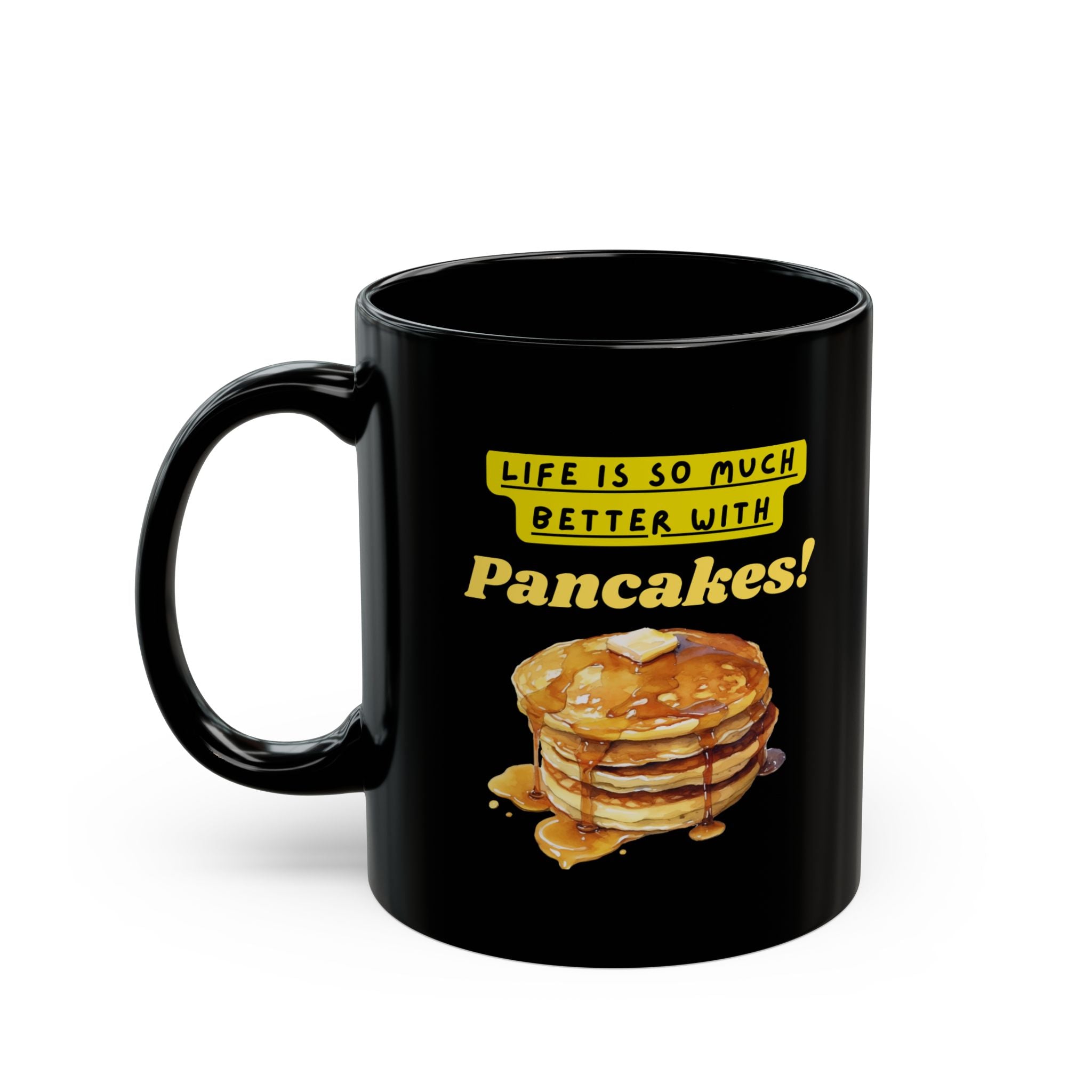Black Pancakes Mug