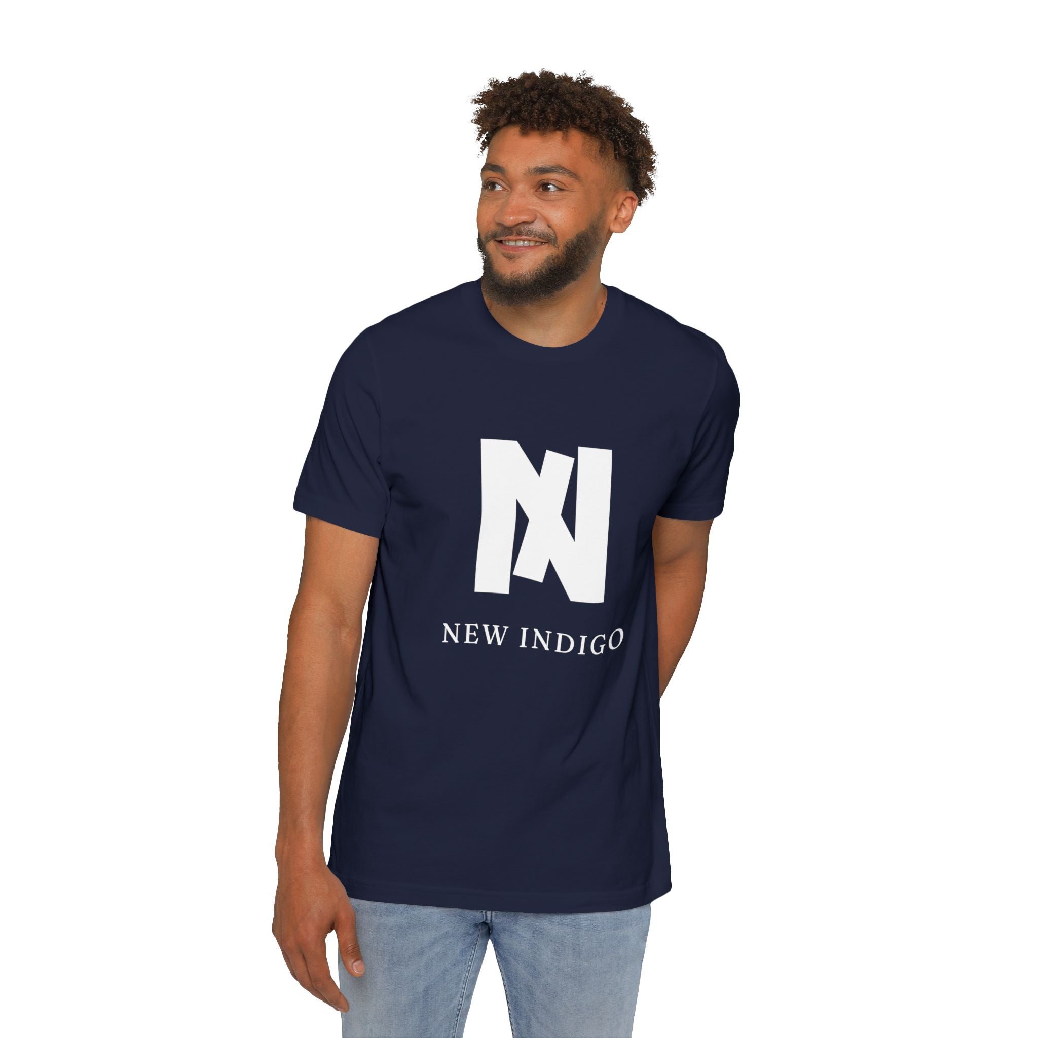 New Indigo Unisex Short-Sleeve Jersey T-Shirt