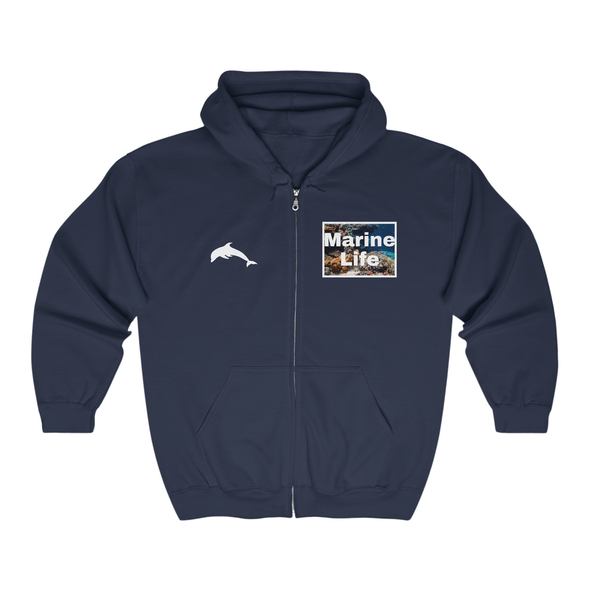 Marine Life Full Zip Hooded Sweatshirt