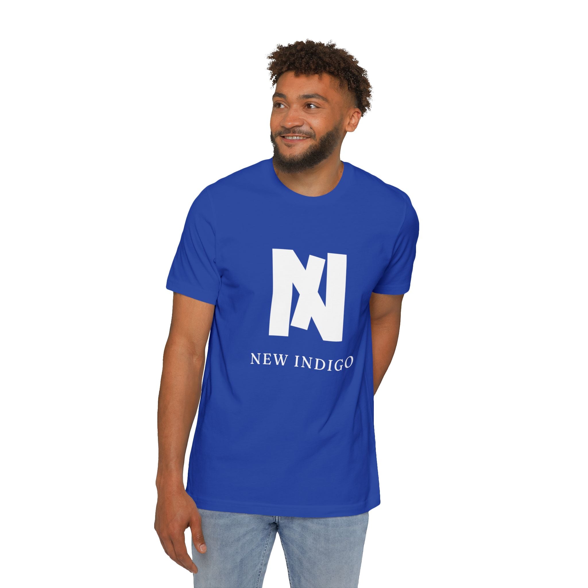 New Indigo Unisex Short-Sleeve Jersey T-Shirt
