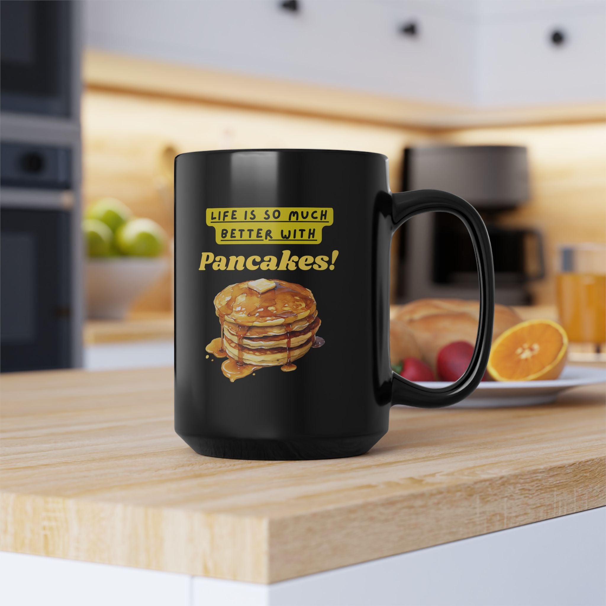 Black Pancakes Mug