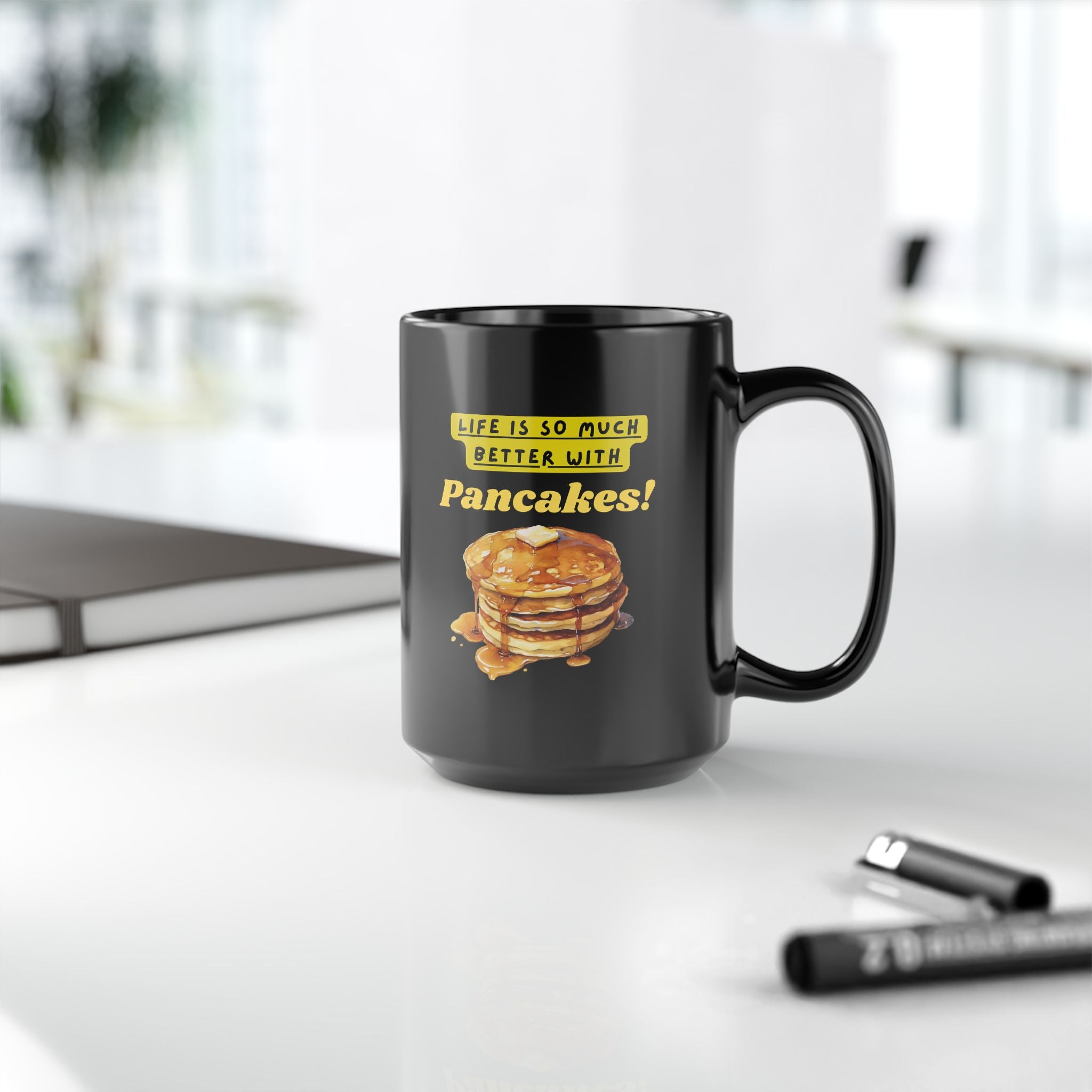 Black Pancakes Mug