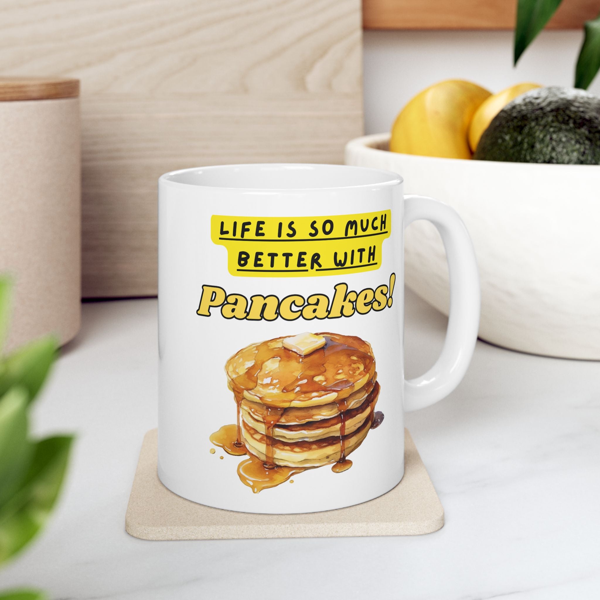 White Pancakes Mug