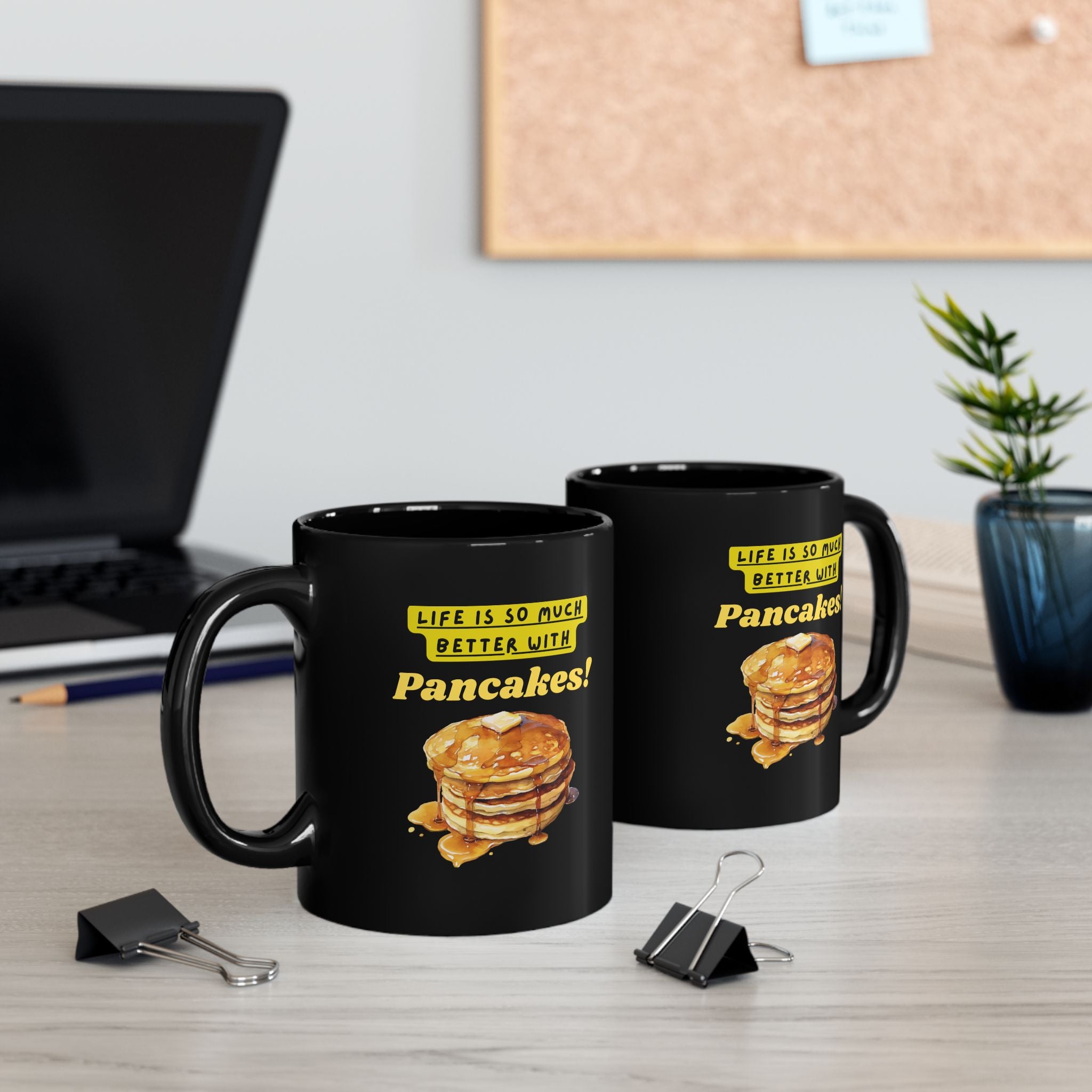 Black Pancakes Mug