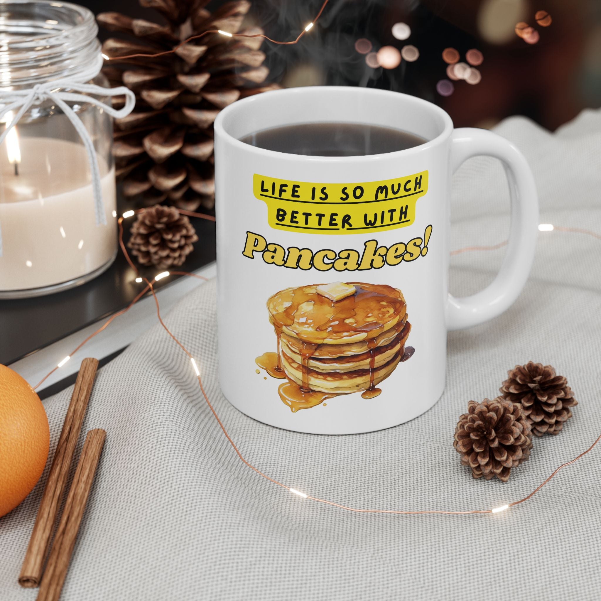 White Pancakes Mug