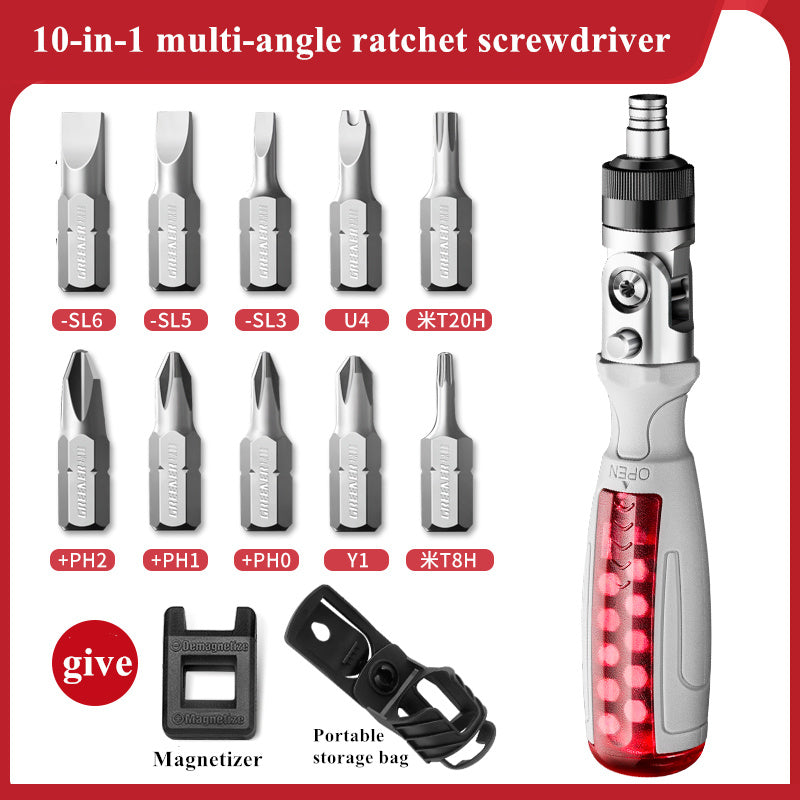 10-in-1 multi-angle screwdriver