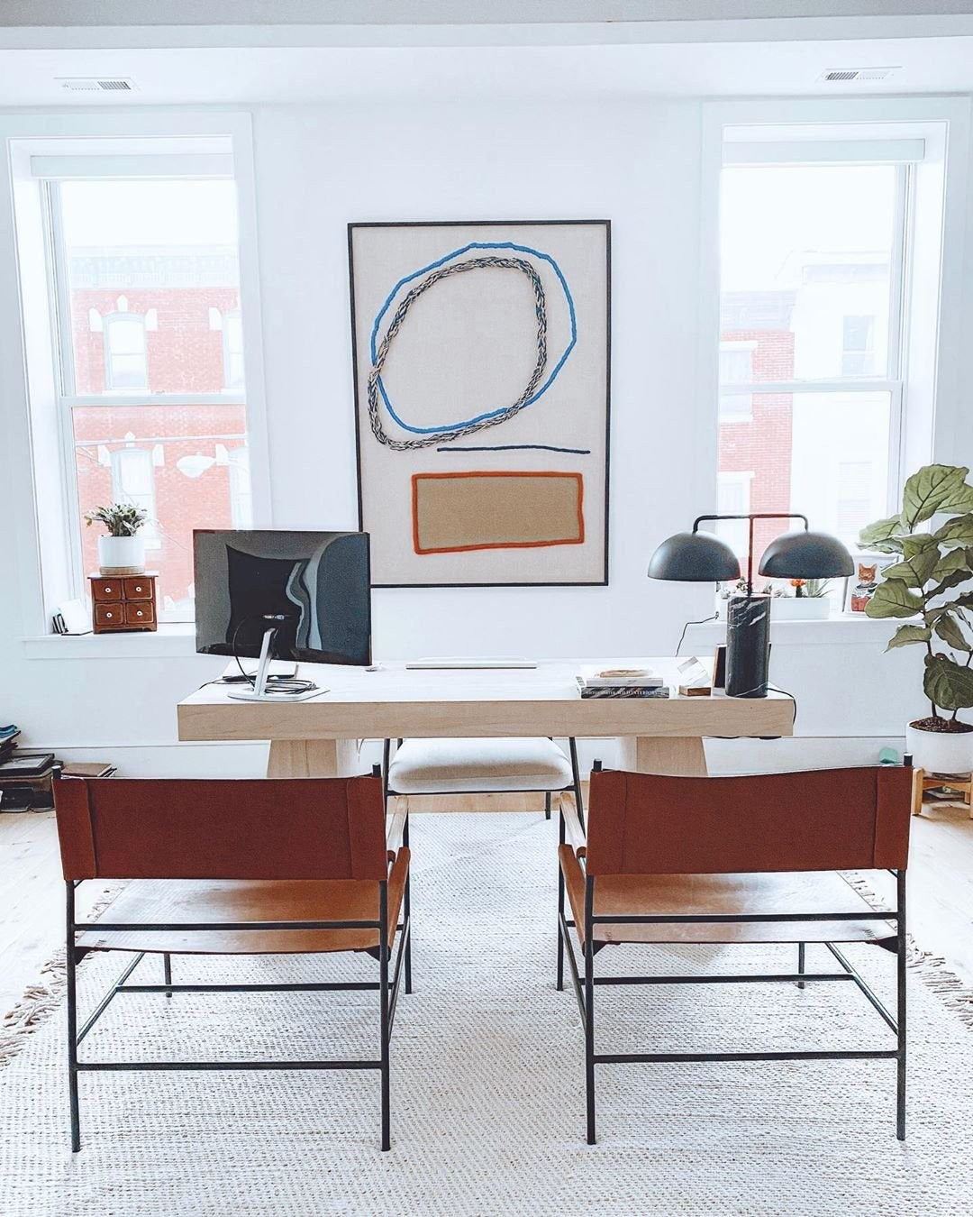 Bleached Oak Desk